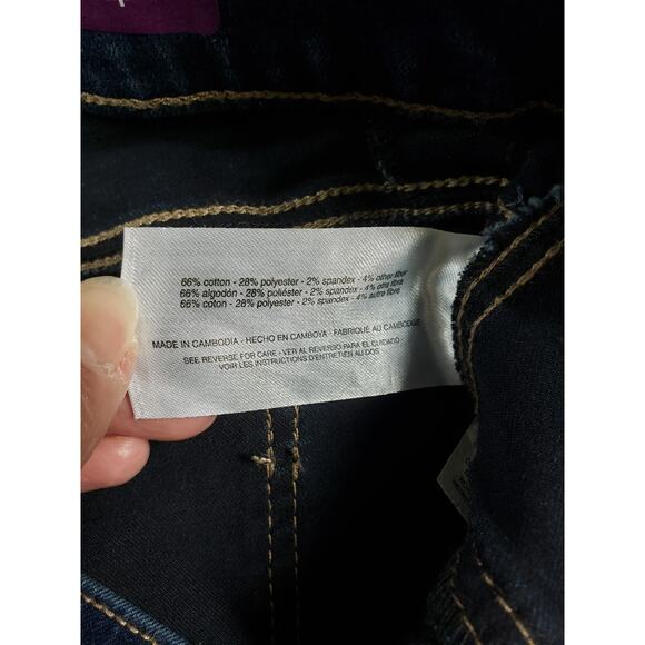 Gloria Vanderbilt Jeans Size 16 W Womens Blue Pants Stretch Pull on Capri NWT - Picture 8 of 16